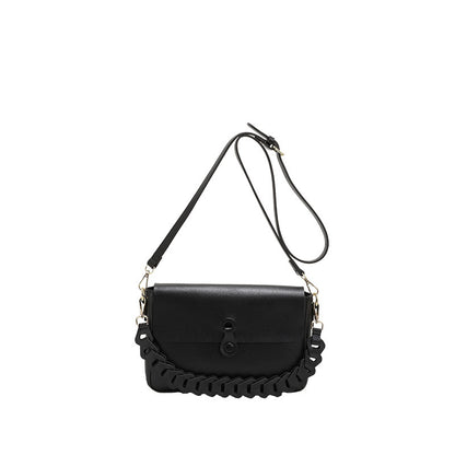 women shoulder bags woven chain bag pu leather handbag