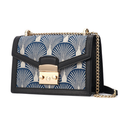 womens fashion artistic chinese style embroidery leather message bag
