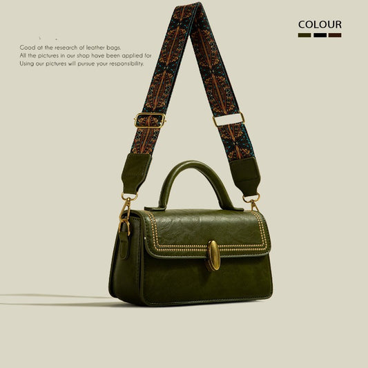 advanced texture retro messenger bag for women