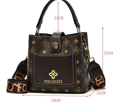 printed cross handbag korean fashion single shoulder bag for girls