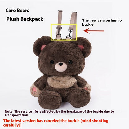 love bear cute plush bag backpack