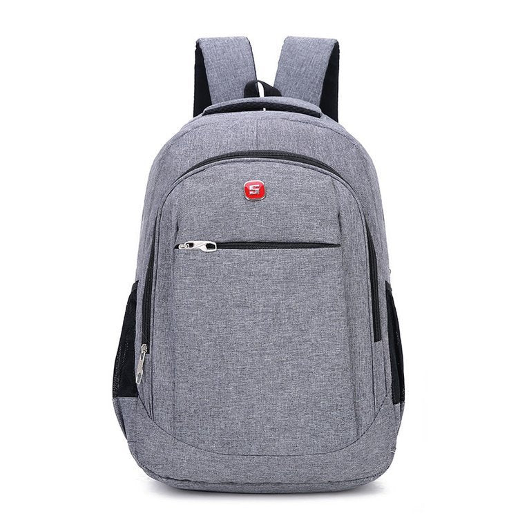 backpack solid color lightweight student school bag