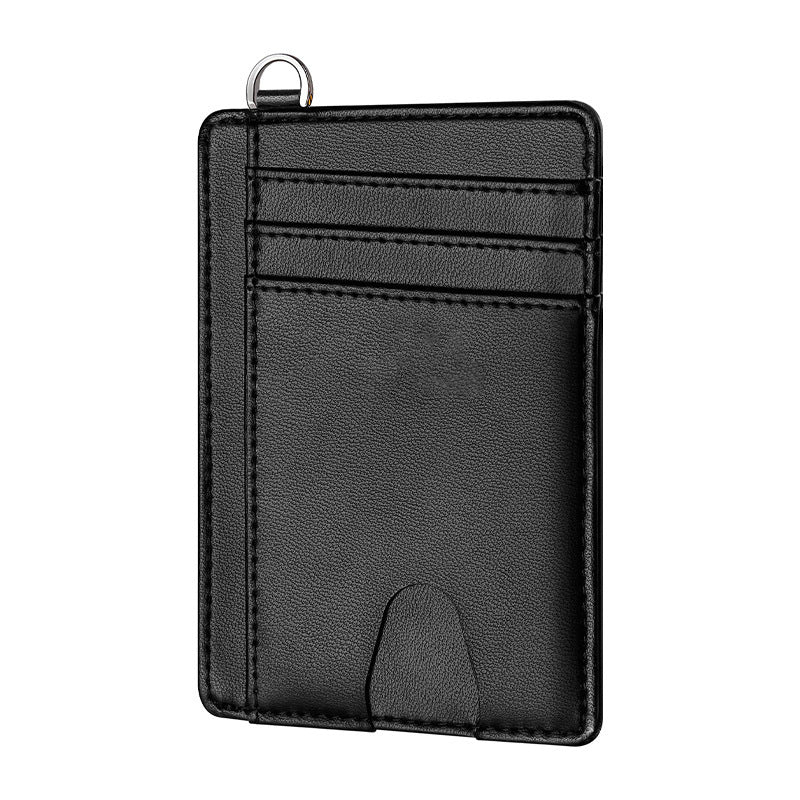 mens leather rfid anti theft card swiping bag