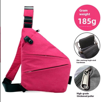 mens nylon lightweight simple large capacity crossbody bag