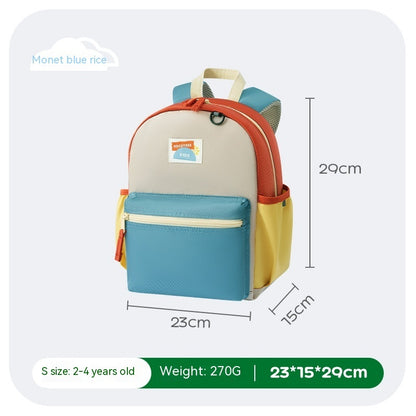 kindergarten backpack children and boys super light