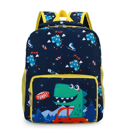 childrens bag cute dinosaur kindergarten cartoon print male and female baby backpack