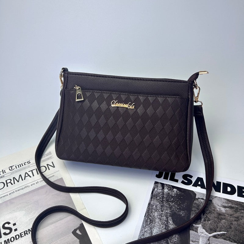 multi layer womens bags for the middle aged single shoulder crossbody large capacity
