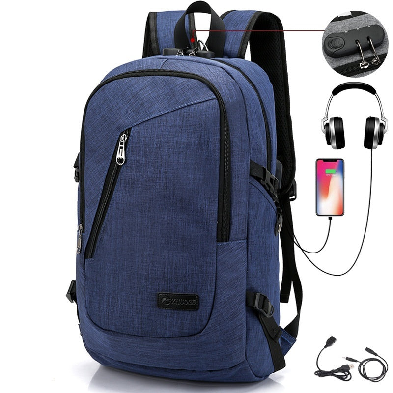 student backpack usb charging teenagers