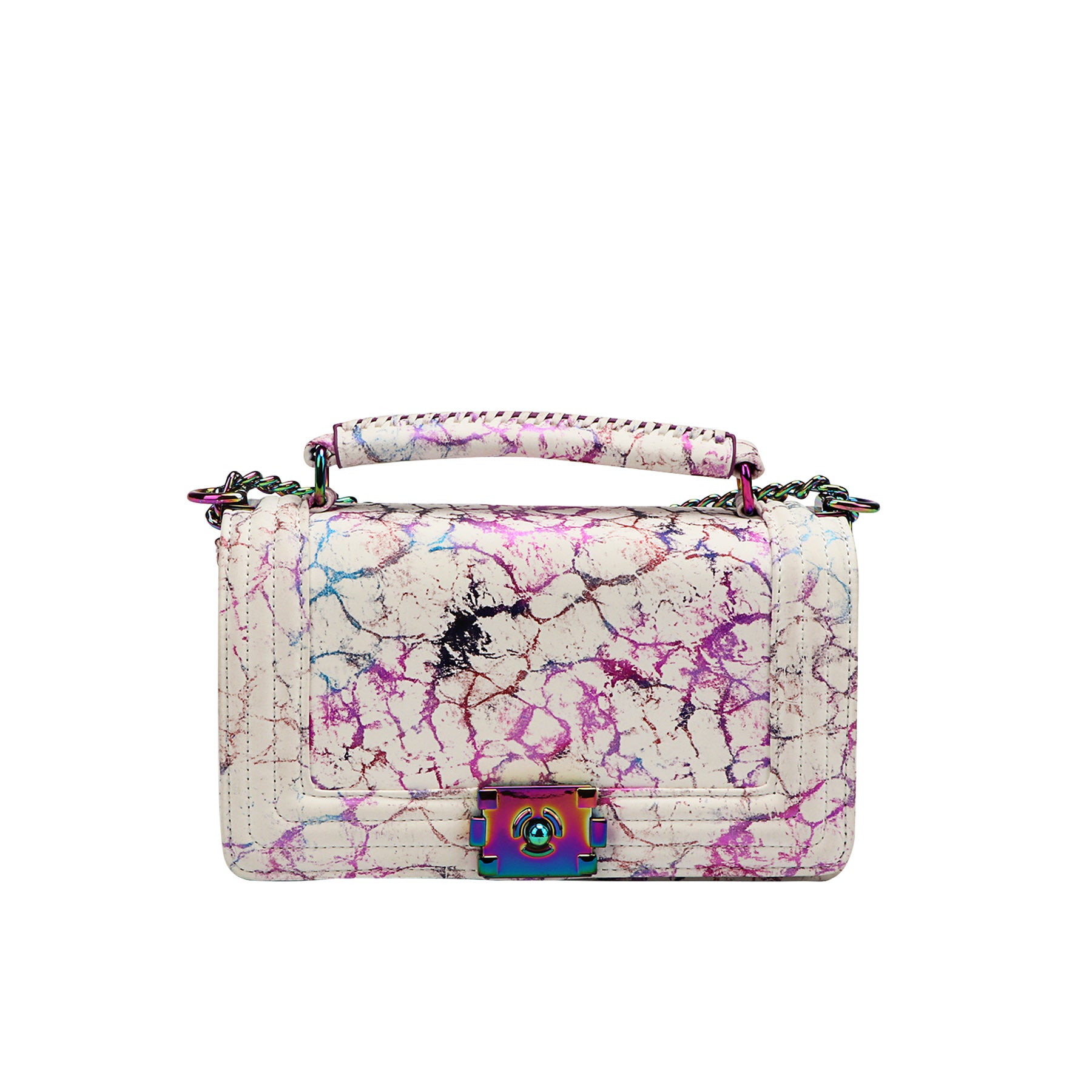 colorful print bag small fragrance bag messenger bag