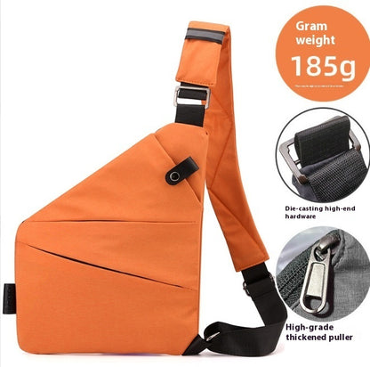 mens nylon lightweight simple large capacity crossbody bag