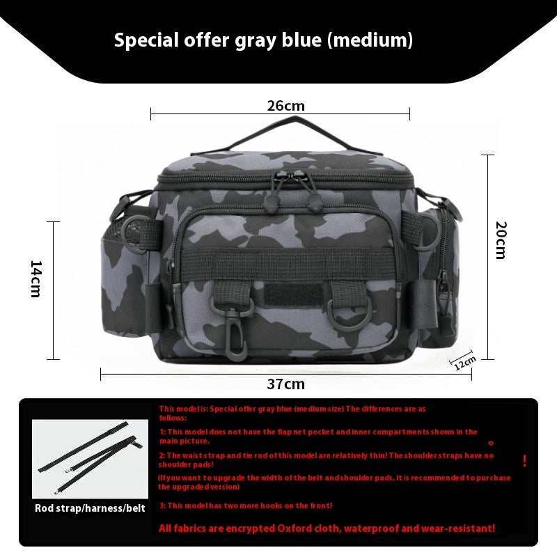 fishing gear luya crossbody multi functional storage bag