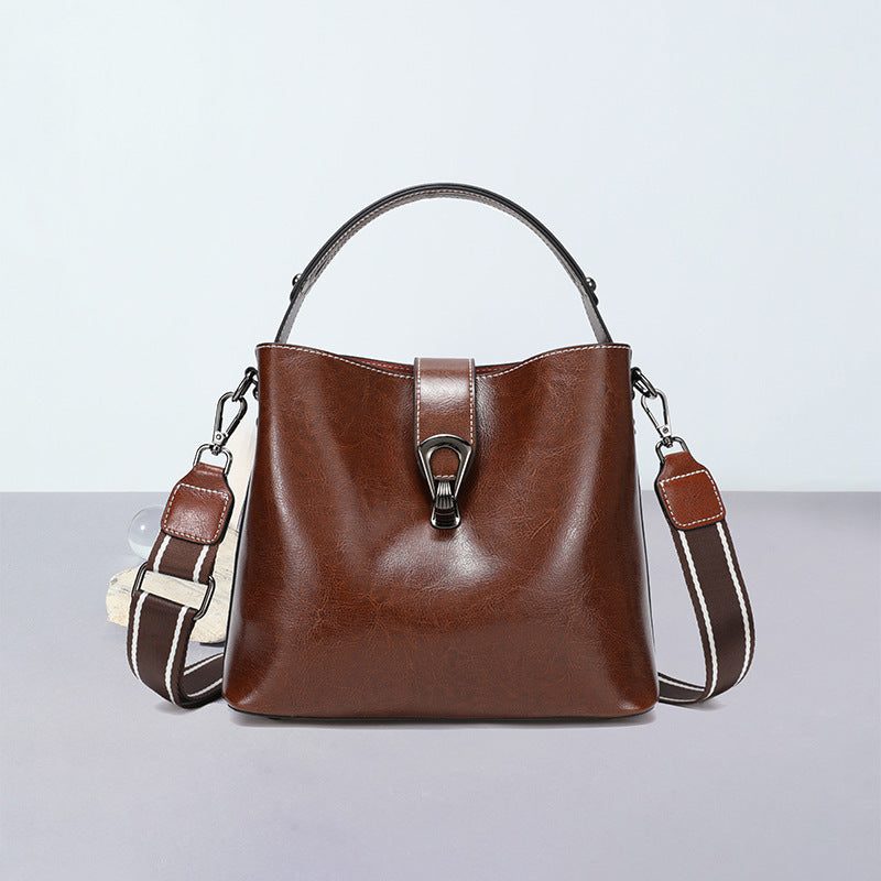 womens autumn and winter bucket bag shoulder messenger bag