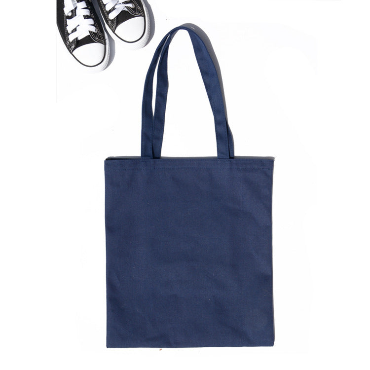 solid canvas tote bag