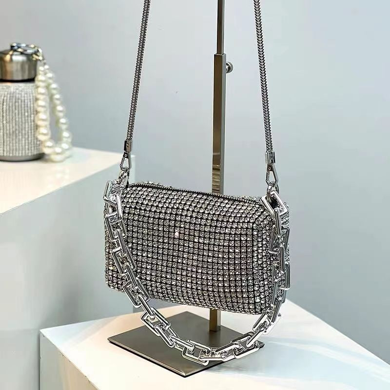 fashion diamond bag handheld crossbody