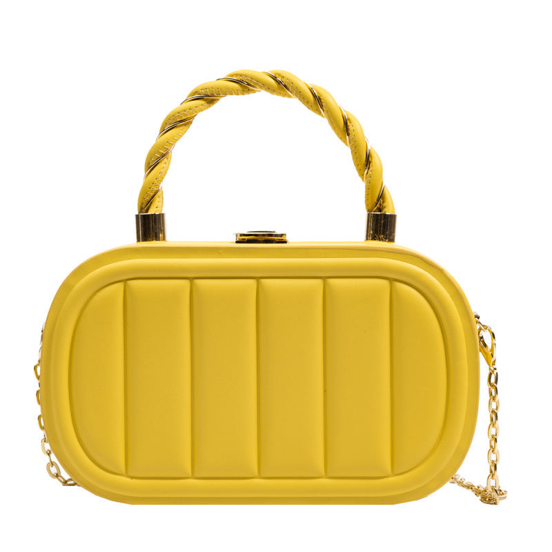 Chain Box Bag Women's Fashion Simple Portable Shoulder Messenger Bag