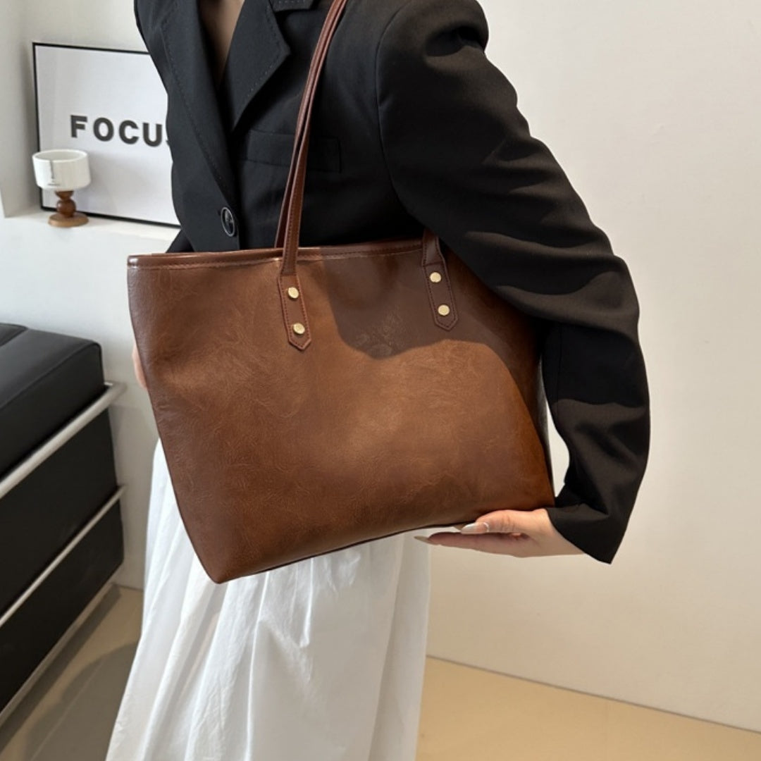 female versatile commuting shoulder tote bag