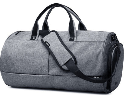 portable large capacity male duffel bag fitness bag wholesale anti theft travel bag yoga bag