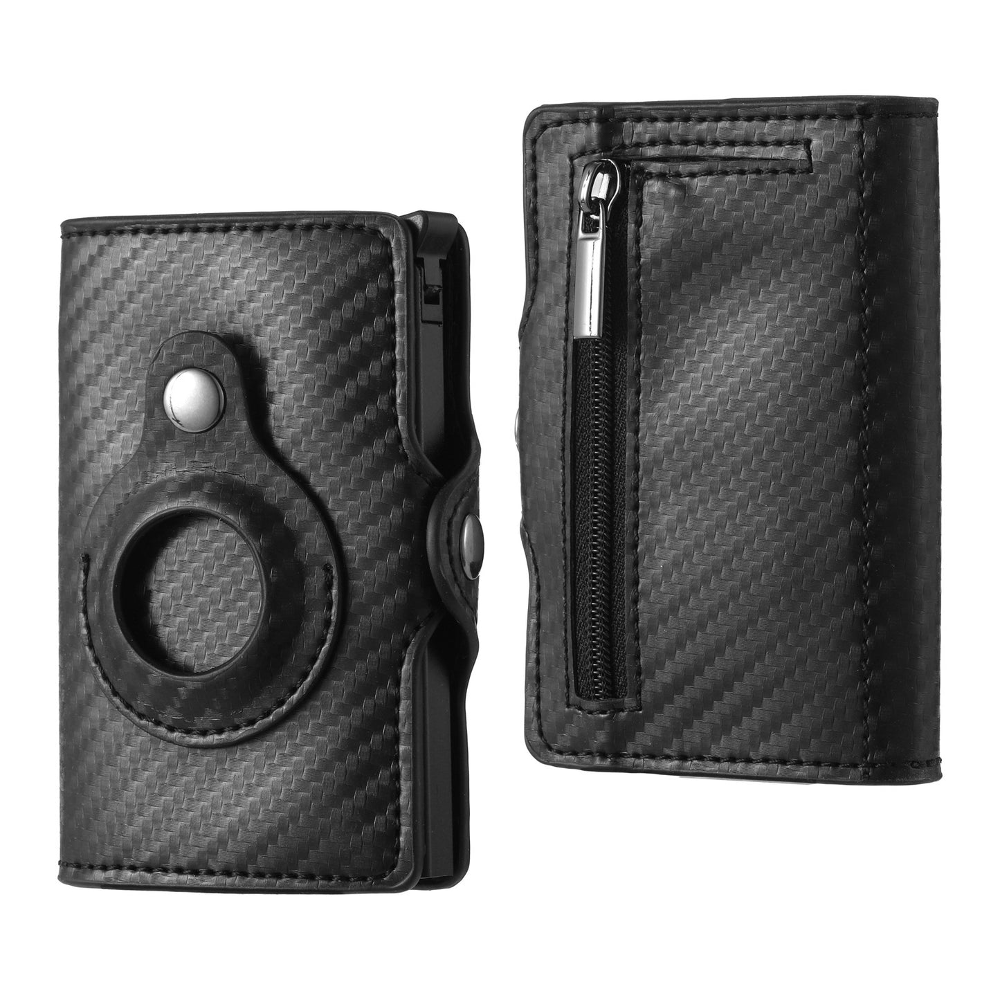 mens wallet tracker card clamp metal card holder