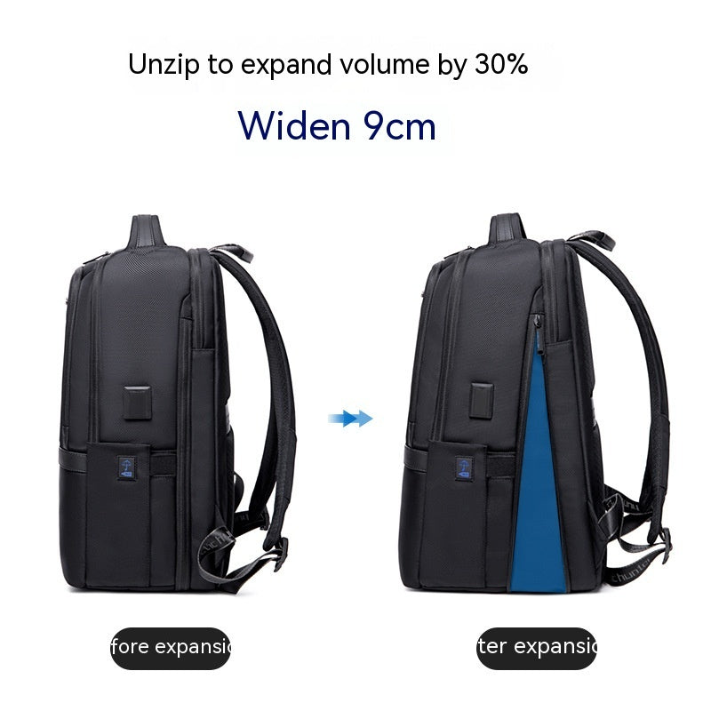 mens large capacity business trip computer backpack