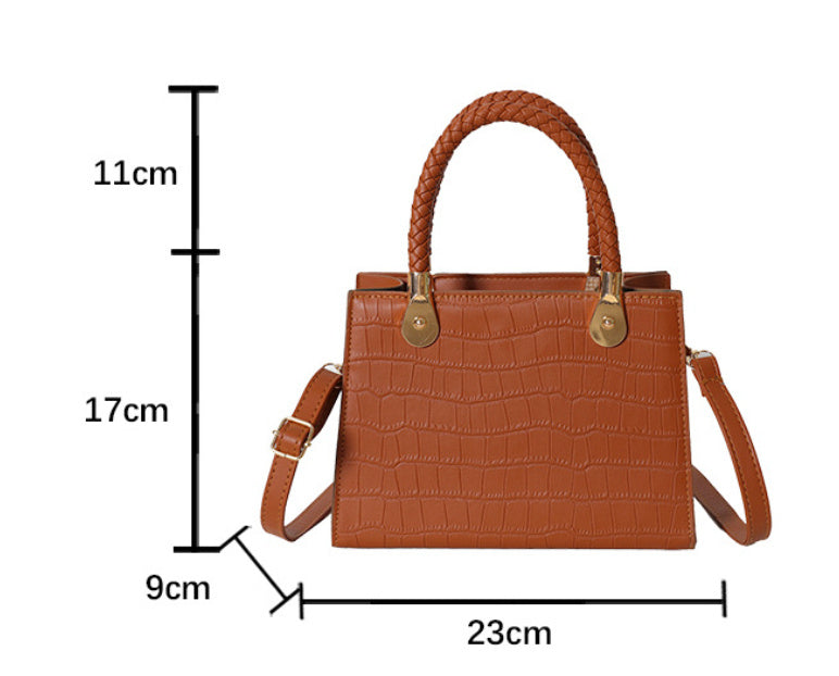 womens fashion small square bag solid color