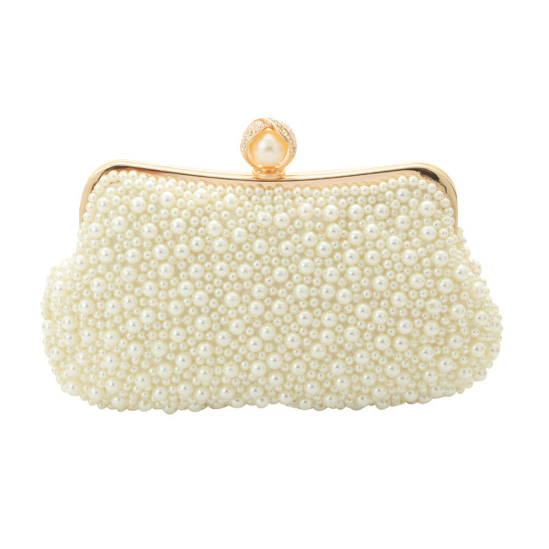 womens fashion pearl pearl embroidery dinner bag