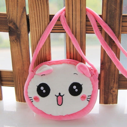 panda cat rabbit fluffy baby kid kindergarten cross body bag
