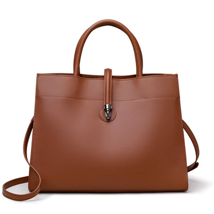 female casual large capacity fashionable leather bag