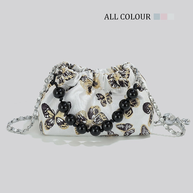 bow chain bucket womens cross body bag