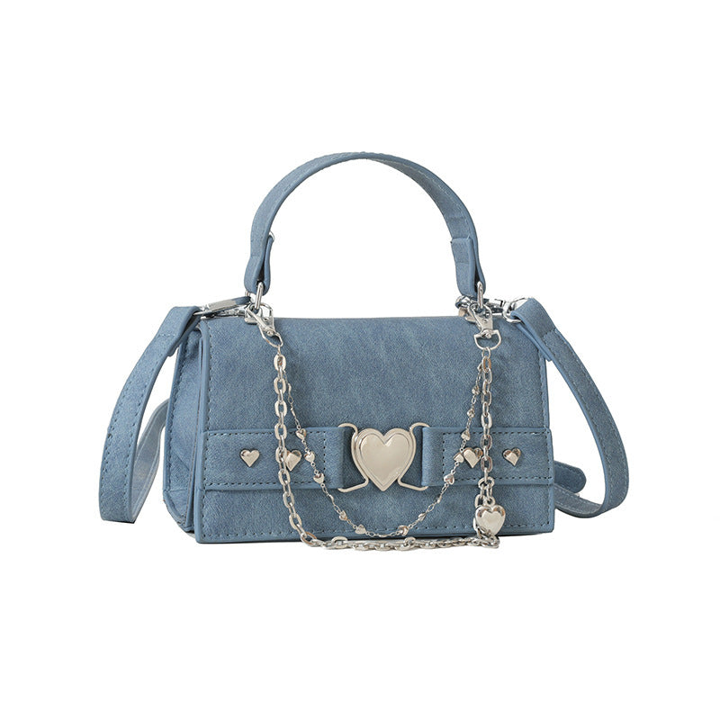 womens autumn fashion love chain shoulder bag