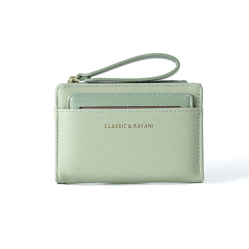 simple elegant solid color wallet for women