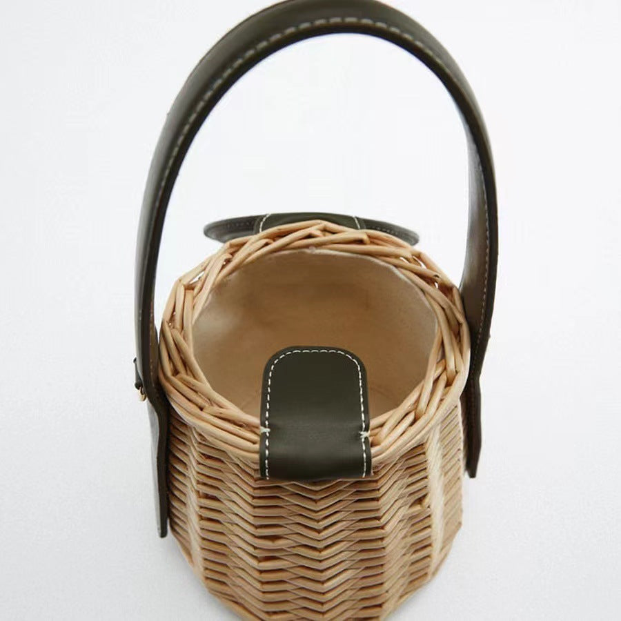 new womens casual beach straw bag