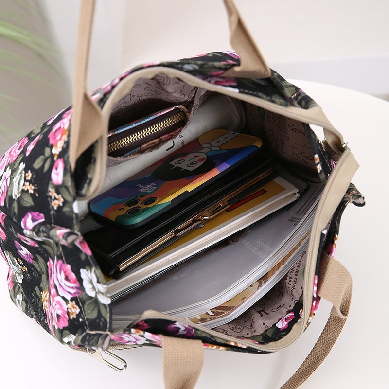 large capacity ethnic style handbag