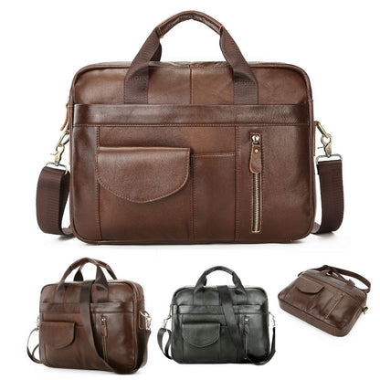 mens portable one shoulder cross body briefcase