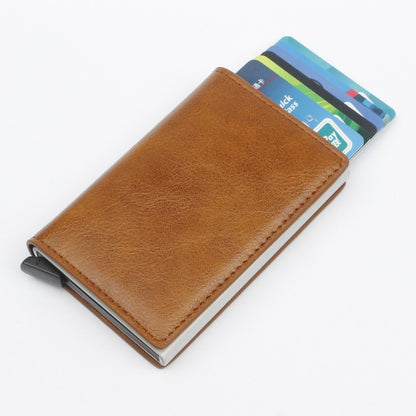 pu automatic card card holder rfid multi function card holder