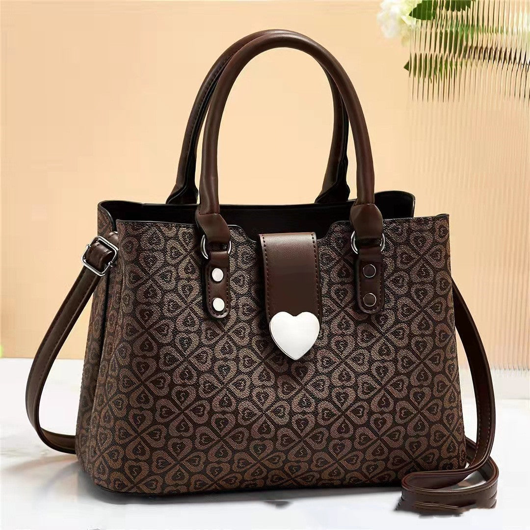 large capacity womens bag shoulder printing casual womens bag