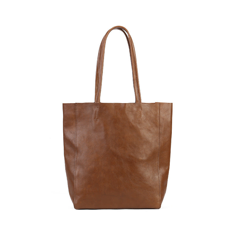 large capacity texture tote bag fashion simple underarm