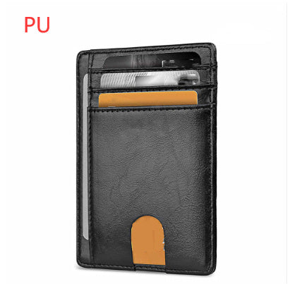 card holder leather foreign trade men rfid anti theft swiping european and american card holder male amazon hot products card holder