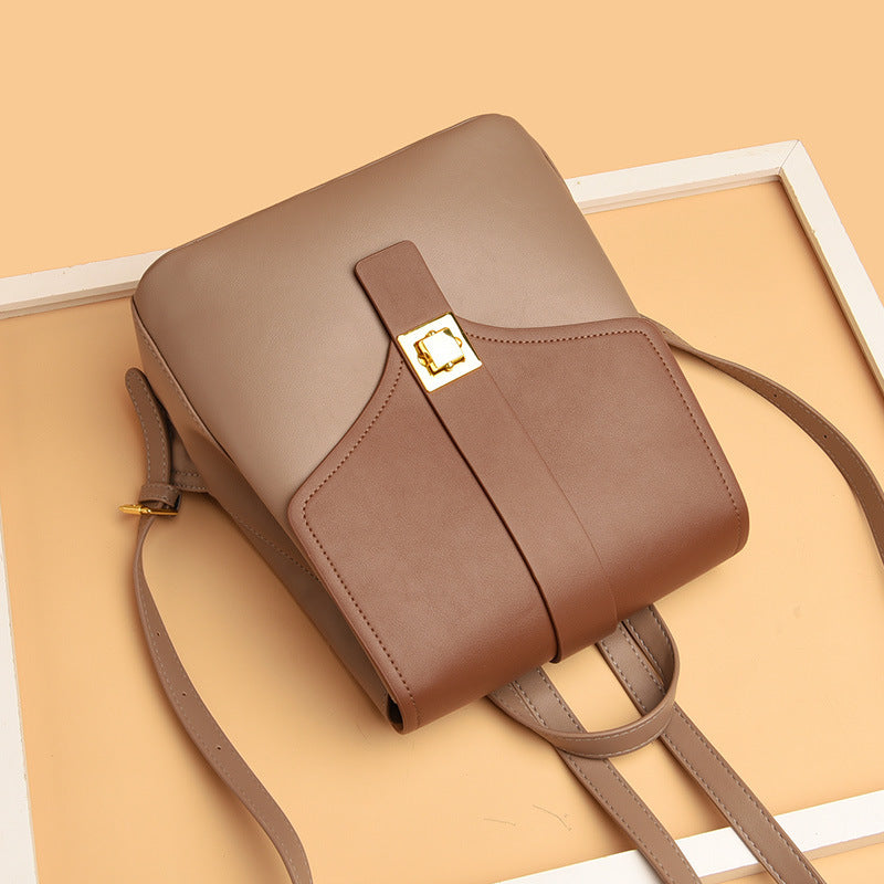 fashionable all match anti theft lock womens bag
