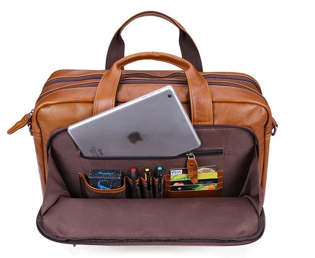 17 inch leather computer bag