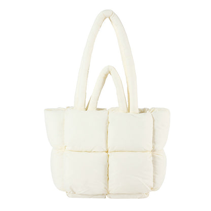 Large Capacity Soft High-grade Cotton-filled Western Style All-matching Underarm Shoulder Bag