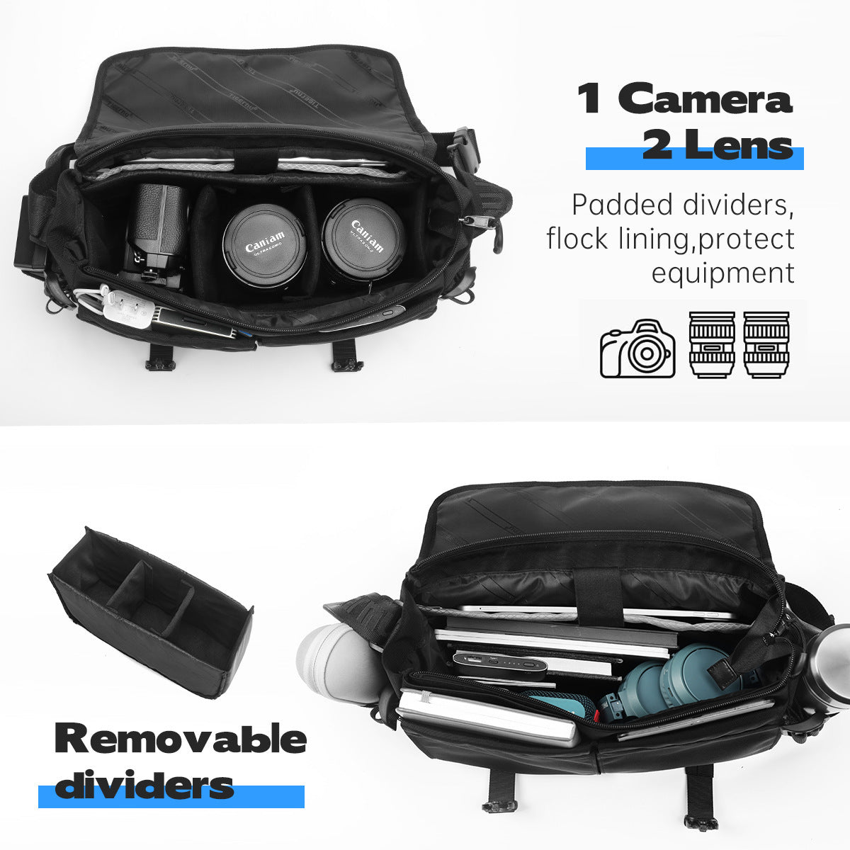 mens one shoulder crossbody functional chest bag