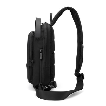 new functional mens chest bag outdoor waterproof cross shoulder bag