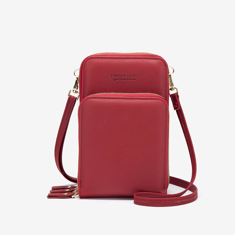 crossbody bag women tri fold pockets phone bags