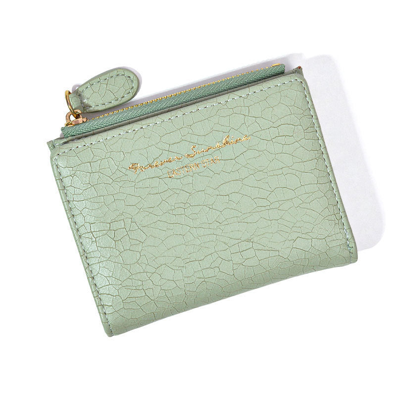 womens korean style retro folding wallet