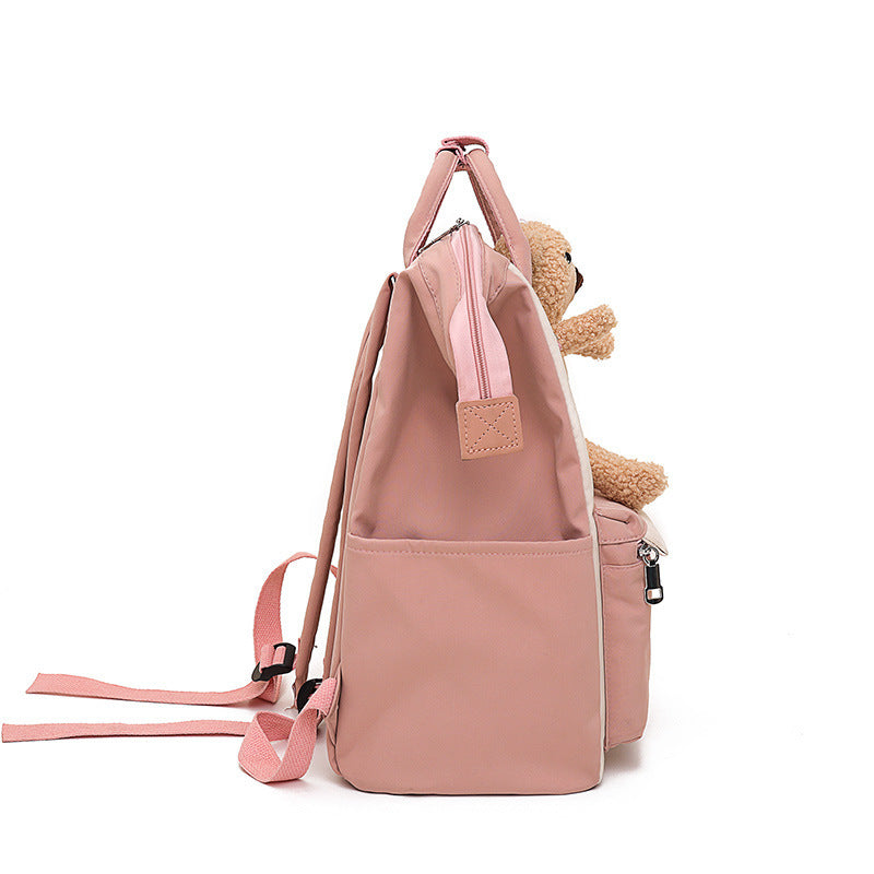 fashion cartoons on both shoulders bear doll casual bag