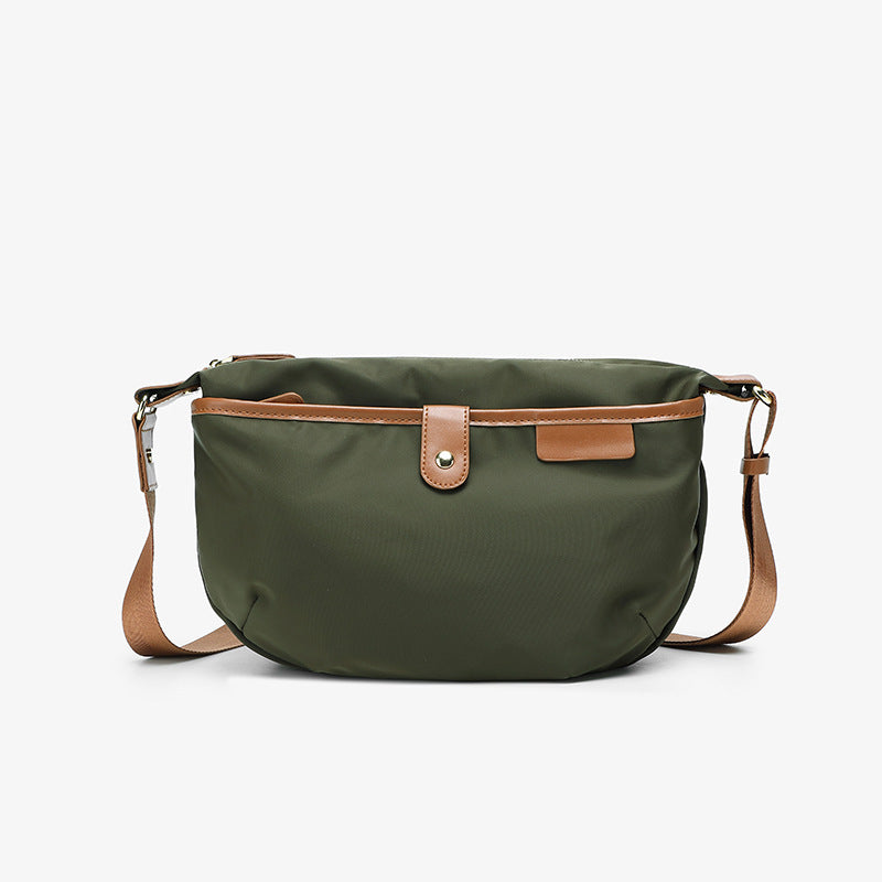 autumn contrast color minimalist fashionable large capacity lightweight quick dry casual shoulder bag