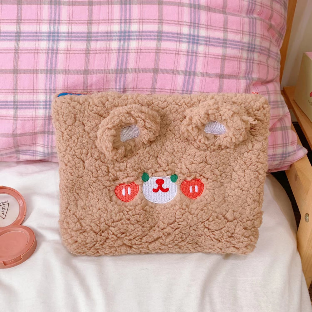 cute embroidered rabbit travel cosmetic storage bag women