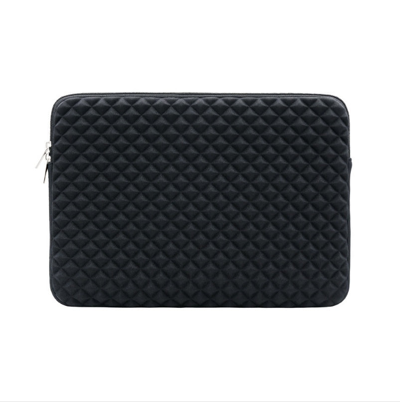 fashion business diamond pattern laptop liner bag