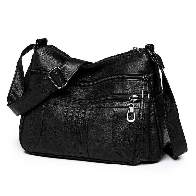 new casual womens cross body bag pu retro shoulder lightweight commuter bag