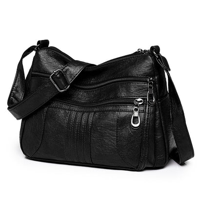 new casual womens cross body bag pu retro shoulder lightweight commuter bag